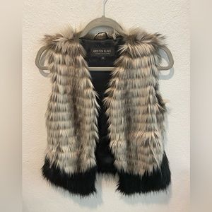 Faux fur vest